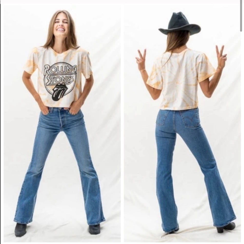 RESTOCK Levi’s Ribcage Flare Jean in Jive Song - Picture 3 of 7